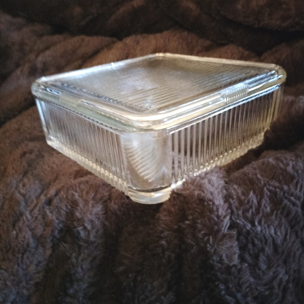 Vintage glass casserole